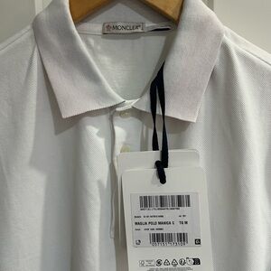 Moncler Classic White Polo Shirt